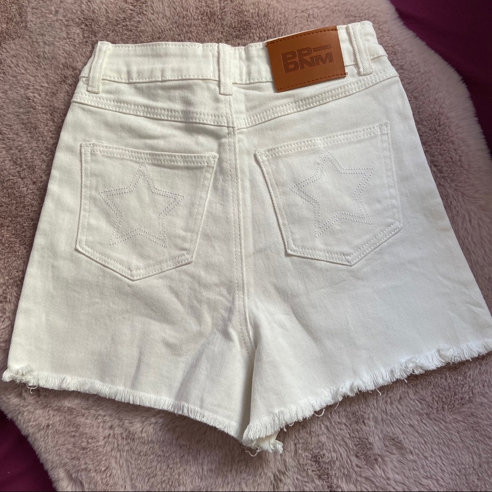 Princess Polly White Denim Shorts